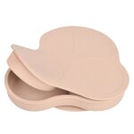 Bol a ventouse en silicone non toxique sans bpa pour b�b�, assiette a d�ner divis�e en forme de voiture ...