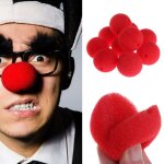 Bon66 25 pices eponge boule clown nez pour nol halloween dguisement fte dcoration y4ud