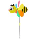Bon66 3d grande abeille moulin a vent vent spinner whirligig cour jardin d�cor printemps enfants jouet ...