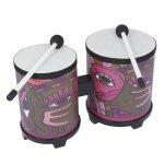 Bongos indien en bois pour enfants, instrument de musique a percussion, jouet educatif Bongos indien en bois pour enfants, instrument de musique a percussion, jouet educatif