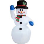 Bonhomme de neige gonflable lumineux avec ventilateur 150 cm