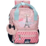 Bonjour preschool sac a dos adaptable sur trolley rose 23x28x10 cm polyester 6. 44l