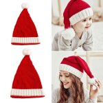 Bonnet de noël tricoté en laine pour bébé fille, 1 pièce, en coton, chaud, pour maman et enfant, parent ... Bonnet de noël tricoté en laine pour bébé fille, 1 pièce, en coton, chaud, pour maman et enfant, parent ...