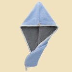 Bonnet de schage des cheveux pour femmes, velours epaissi, echarpe de sauna super absorbante, bonnet ...