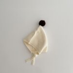 Bonnet en tricot a pompon pour bb fille et garon, couvre - chef chaud de protection des oreilles pour ...