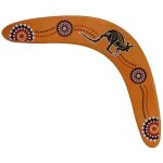 Boomerang en bois retournant la soucoupe ext�rieure de fl�chettes de man?uvre de boomerangs