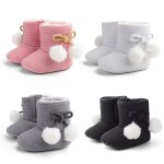 Bottes chaudes d'hiver pour nouveau - n, chaussures pour bbs filles et garons, semelle antidrapante, ...