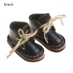 Bottes courtes en cuir pu a bande, chaussures de poup�e, mini chaussures pour bjd russe 1 / 6, bricolage, ...