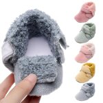 Bottes d'hiver pour bb fille et garon, chaussures chaudes pour les premiers pas