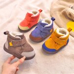 Bottes d'hiver pour bbs filles et garons, pour la neige, chaudes, en peluche, a semelle souple, antidrapan ...
