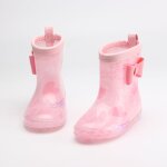 Bottes de neige imperm�ables antid�rapantes pour enfants, semelle en pvc, chaussures de jardin imperm�ables ...