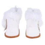 Bottes de neige en peluche pour poup�es, 1 paire, 43cm, 18 pouces, mini chaussures, cadeau de no�l