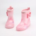 Bottes de pluie antidrapantes en pvc pour garons et filles, chaussures de jardin respirantes et lgres, ...