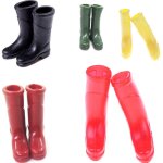 Bottes de pluie miniatures en caoutchouc pour maison de poupe, 1 paire, echelle 1 / 12, accessoires ...