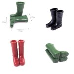 Bottes de pluie miniatures en caoutchouc pour maison de poupée, accessoires de décoration pour jardin, ... Bottes de pluie miniatures en caoutchouc pour maison de poupée, accessoires de décoration pour jardin, ...