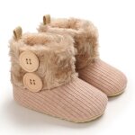 Bottines classiques en peluche pour bébé fille de 0 a 18 mois, chaussures chaudes pour nouveau - né, ... Bottines classiques en peluche pour bébé fille de 0 a 18 mois, chaussures chaudes pour nouveau - né, ...