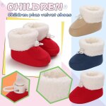 Bottines de neige souples pour garons et filles, chaussures chaudes et epaisses pour bbs en bas age, ...