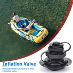 Bouchon de buse de valve d'air de scurit 2 en 1 pour bateau gonflable kayak radeau adaptateur de pompe ...