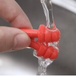 Bouchons d'oreille de natation en silicone, 1 paire, bouchons d'oreille souples et etanches, anti - bruit ... Bouchons d'oreille de natation en silicone, 1 paire, bouchons d'oreille souples et etanches, anti - bruit ...
