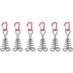 Boucle de fixation de corde a vent octopus 6 pi�ces (rouge), clou d'ancrage de pont, pile de tente en ...