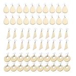 Boucles d'oreilles gomtriques en bois, pendentif, fabrication de bijoux, artisanat, crochets, ensemble ...