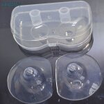 Bouclier en silicone ultra - fin et doux 2 pices, protection pour le mamelon, protge le lait maternel ...