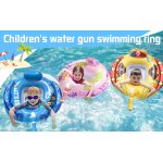 Bouee bb apporter pistolet a eau, sige de piscine, enfants anneau de natation, bebe bouee pour gonflable, ...