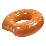Bouée géante donut marron Ø 119 cm ; centre Ø 46 cm - jeu piscine, mer Bouée géante donut marron Ø 119 cm ; centre Ø 46 cm - jeu piscine, mer