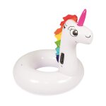 Bouée gonflable licorne géante avec poignées 136x131cm Bouée gonflable licorne géante avec poignées 136x131cm
