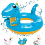 Boue de natation gonflable pour enfants, animaux de piscine, fte de piscine, licorne, dinosaure, flamant ...