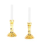 Bougeoirs miniatures pour maison de poup�e 1:12, bougies blanches, mod�le, accessoire, 2 pi�ces