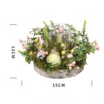 Bougeoir en verre de fleur de pâques, photophore en bois, ¿ufs de lapin, chandelier joyeux pâques, décoration ... Bougeoir en verre de fleur de pâques, photophore en bois, ¿ufs de lapin, chandelier joyeux pâques, décoration ...
