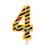 Bougie construction, joyeux bougie d'anniversaire bougies numérotées bougies rayées jaunes et noires ... Bougie construction, joyeux bougie d'anniversaire bougies numérotées bougies rayées jaunes et noires ...