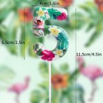 Bougie flamant rose numro 1 pour dcoration de gteau d'anniversaire - fournitures de fte d'anniversaire ...