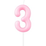 Bougies en forme de chiffre 3 rose macaron, bougie d'anniversaire pour 3e anniversaire, décoration de ... Bougies en forme de chiffre 3 rose macaron, bougie d'anniversaire pour 3e anniversaire, décoration de ...