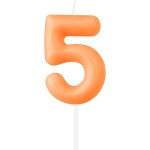 Bougies en forme de chiffre 5 orange macaron, bougie d'anniversaire pour 5e anniversaire, décoration ... Bougies en forme de chiffre 5 orange macaron, bougie d'anniversaire pour 5e anniversaire, décoration ...