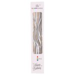 Bougies a gteau incurves, 6 pices / bote, fil cratif, long, sr flammes, gteau d'anniversaire pour ...