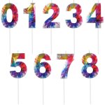 Bougie graffiti colore en forme de chiffre 30 u2013 bougies d'anniversaire colores pour 30 ans u2013 ...