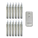 Bougies d'halloween avec t�l�commande, bougies led sans flamme pour fournitures, d�coration d'anniversaire ...
