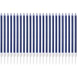 Bougie longue chandelle, bleu bougies d'anniversaire avec support bougies gâteau pour la décoration fête ... Bougie longue chandelle, bleu bougies d'anniversaire avec support bougies gâteau pour la décoration fête ...