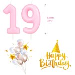 Bougie macaron en forme de chiffre 2 ¿ bougies d'anniversaire violettes pour gteau d'anniversaire 2 ...