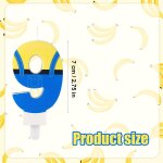 Bougies a thme d'anime, bougies d'anniversaire bleues et jaunes dessin anim bougies d'anniversaire ...