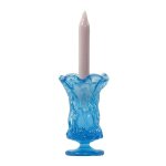 Bougie en verre à l'échelle 1 / 12, décoration miniature pour maison de poupée, scène de jeu, jaune et ...