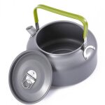 Bouilloire de camping portable de 1, 2 l, en alliage d'aluminium, thires d'extrieur, cafetire