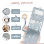 Bouillotte b�b� anti colique - chaud & froid - soulage bobos & ballonnements - certifi� ce, pack d'argile ...