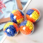 Boule 3d en plastique transparente, 1 pice, boule labyrinthe tridimensionnelle, jouet de dcompression ...