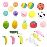 Boule anti - stress colore, 1 pice, balle anti - stress transparente, autisme, jouet sain, gadget amusant, ...