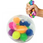 Boule anti - stress color�e, 1 pi�ce, balle anti - stress transparente, autisme, jouet sain, gadget amusant, ...