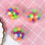 Boule anti - stress colorée, 1 pièce, balle anti - stress transparente, autisme, jouet sain, gadget amusant, ... Boule anti - stress colorée, 1 pièce, balle anti - stress transparente, autisme, jouet sain, gadget amusant, ...