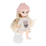 Boule articule flexible 13, poupe bjd avec vtements et chaussures, cheveux longs, accessoire de robe, ...